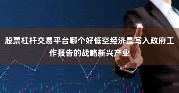 股票杠杆交易平台哪个好低空经济是写入政府工作报告的战略新兴产业